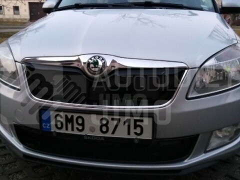 Zimní clony chladiče Škoda Fabia II, Roomster 10-15, kryt masky + nárazníku