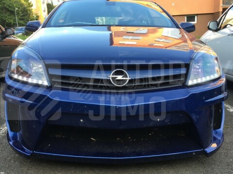 Přední světla, lampy Opel Astra H 04-09 Day light černá H7/H1