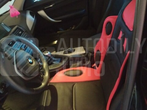 Potah sedadla RACE černo-červený