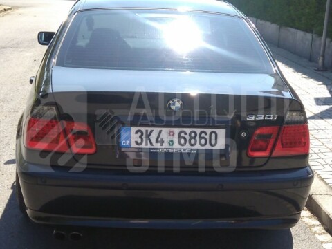 Zadní světla, lampy BMW 3 E46, 01-05, LED, červeno-kouřové