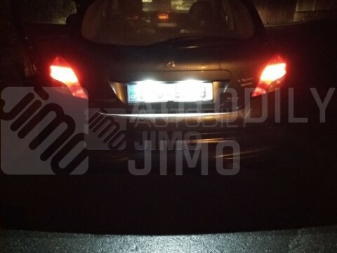 LED osvětlení SPZ PEUGEOT 206, 306, 307,  PARTNER, CITROEN C3, C4, C5, XSARA BERLINGO SAXO