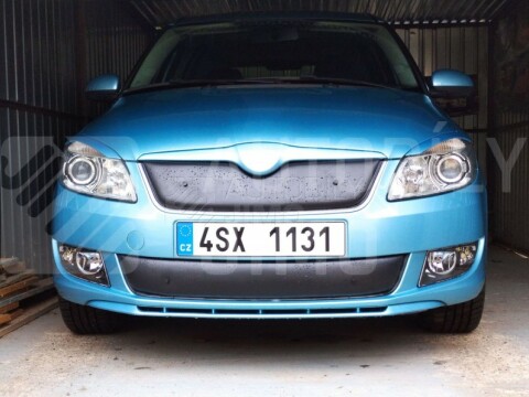 Zimní clony chladiče Škoda Fabia II 10-15, kryt masky + nárazníku