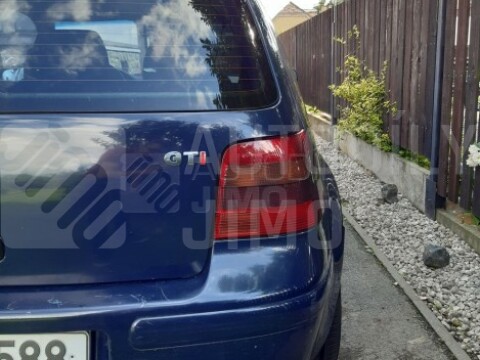 Znak, logo, emblém, nápis VW GTI 3D, červené I - samolepící