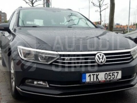 Znak, logo, emblém, nápis VW R-line - na přední masku, černý, kovový