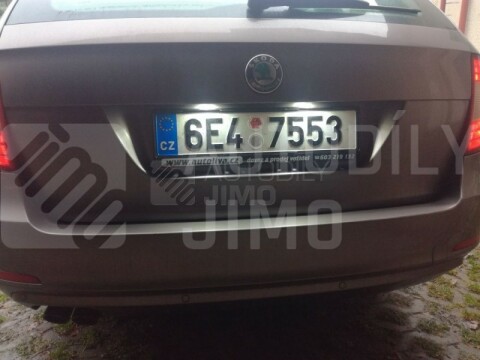 LED osvětlení SPZ Škoda Yeti, Superb