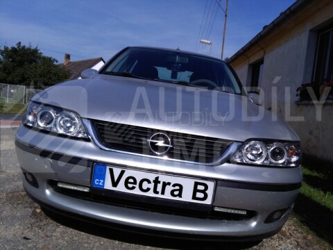 Přední světla, lampy Angel Eyes Opel Vectra B 99-02 chromová H