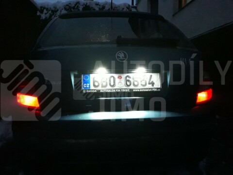 LED osvětlení SPZ VW Golf IV, Golf V, Bora VARIANT, Škoda Fabia Combi