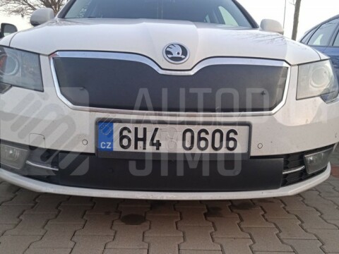 Zimní clony chladiče Škoda Superb II 13-16, kryt masky + nárazníku