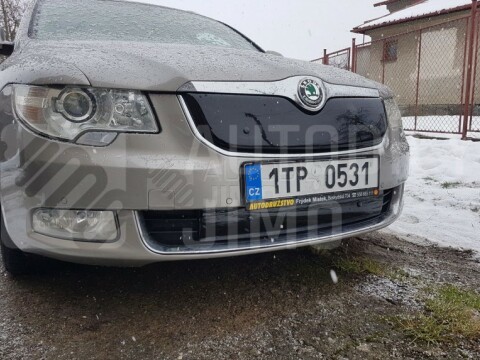 Zimní clony chladiče Škoda SUPERB II 08-13, kryt masky + nárazníku