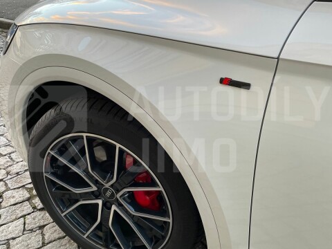 Znak, logo, emblém, nápis Audi S-line 3D - černý