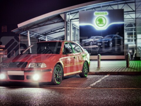 Světla pro denní svícení, DRL 18LED diody, kulatá, 600lm - homologace