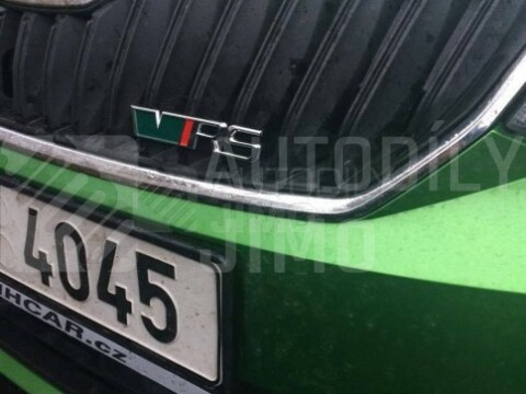 Znak, logo, emblém, nápis Škoda RS, VRS kovový - nová edice, na přední masku