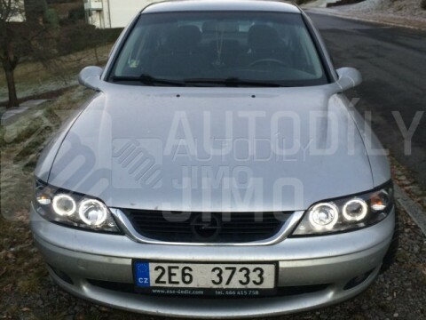 Přední světla, lampy Angel Eyes Opel Vectra B 99-02 černá H1