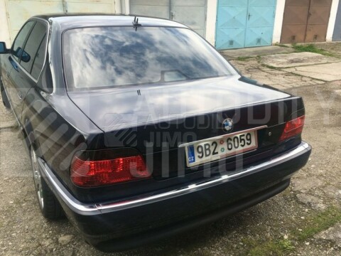LED osvětlení SPZ BMW E38 canbus+Zadní světla, lampy BMW 7 E38 94-01, červeno-kouřové