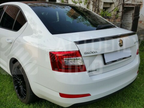 Spoiler Milotec - zadní, ABS černá metalíza, Škoda Octavia III. Limousine