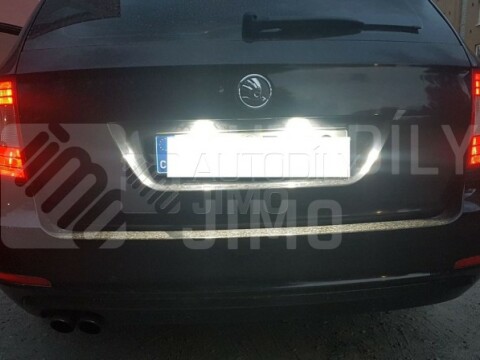 LED osvětlení SPZ Škoda Yeti, Superb