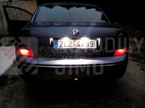 LED osvětlení SPZ na vozy Škoda Superb I 3U 01-08