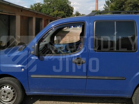 Ofuky oken Fiat Doblo 5dv. 01- přední+Chránič dveří modrý 2ks