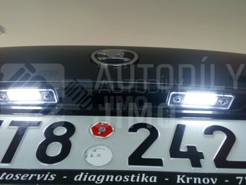 LED osvětlení SPZ Škoda Octavia II 09-13, Roomster Canbus