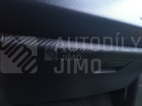 Carbonová, karbonová folie 3D 152x50cm černá - libovolná délka