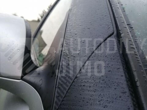 Carbonová, karbonová folie 3D 152x50cm černá - libovolná délka