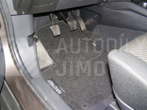 Textilní autokoberce Mitsubishi ASX, 2010- s nápisem, gramáž 2000g/m2
