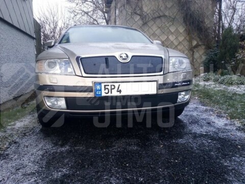 Zimní clona Škoda Octavia II 04-12, spodní kryt nárazníku+Zimní clona chladiče Škoda Octavia II 04-10, kryt masky