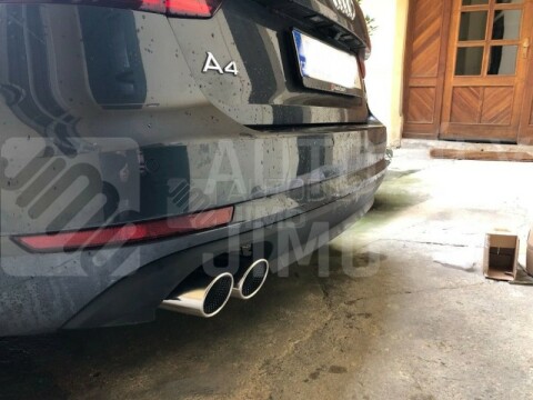 Koncovka výfuků Audi Q5, A4 B8, VW Tiguan - průměr 73mm nerez