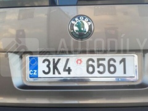 Podložka pod SPZ, podznačka, s rámečkem - chromová