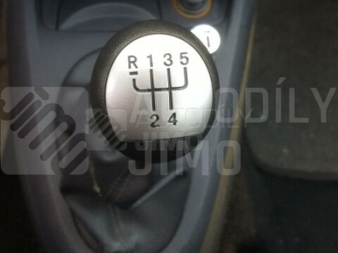 Rukojeť řadící páky Renault, Dacia, 5st. hlavice, stříbrná