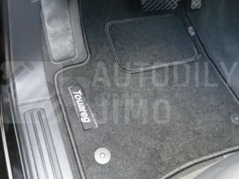 Textilní autokoberce VW Touareg , 02-10 s nápisem, gramáž 2000g/m2