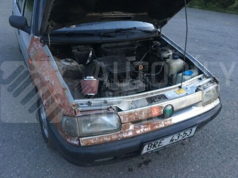 Sportovní vzduchový filtr s redukcemi, velký - červený