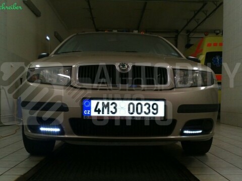 Světla pro denní svícení DRL,  8LED diod 220lm - homologace DRL