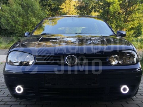 Přední světla, lampy VW Golf IV 97-04 černá, s mlhovkou
