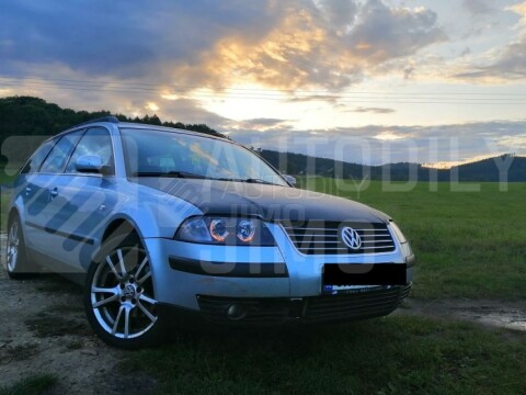 Přední světla, lampy Angel Eyes VW Passat B5.5 3BG 00-05 černá H7