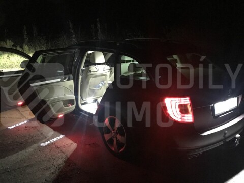 LED osvětlení SPZ Škoda Yeti, Superb
