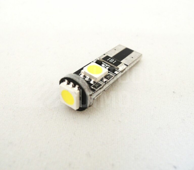 Superlight LED autožárovka T10 W5W 12V 3 Led diody SMD 5050 bílá 6500K CANBUS