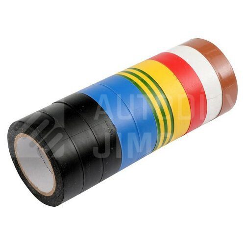 Páska PVC 19 x 0,13 mm x 20 m, 10 ks barevné