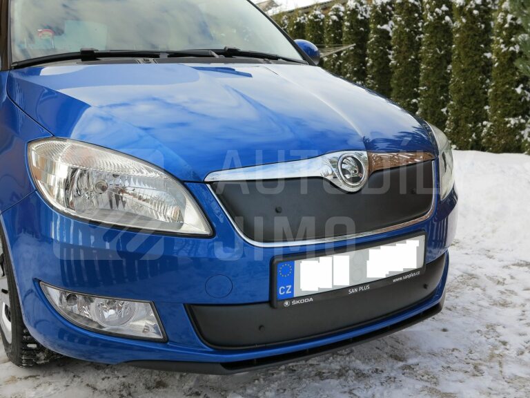 Zimní clony chladiče Škoda Fabia II 10-15, kryt masky + nárazníku