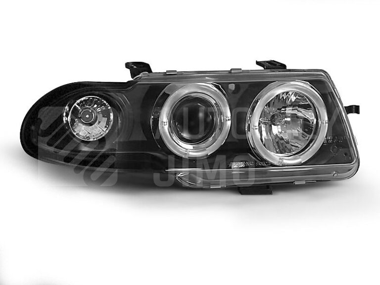 Přední světla, lampy Angel Eyes Opel Astra F 91-94 černá H1