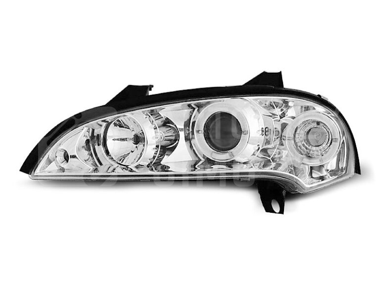 Přední světla, lampy Angel Eyes Opel Tigra 94-00 chromová H1