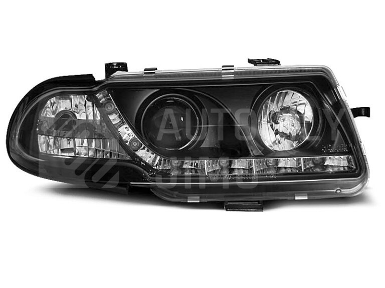 Přední světla, lampy Opel Astra F 91-94 Day light černé