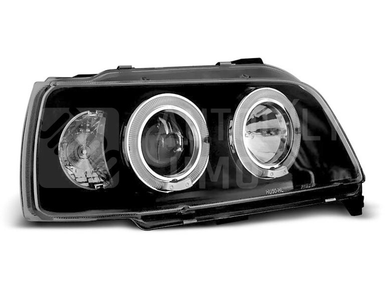 Přední světla, lampy Angel Eyes Renault Clio I 90-96 černé H1