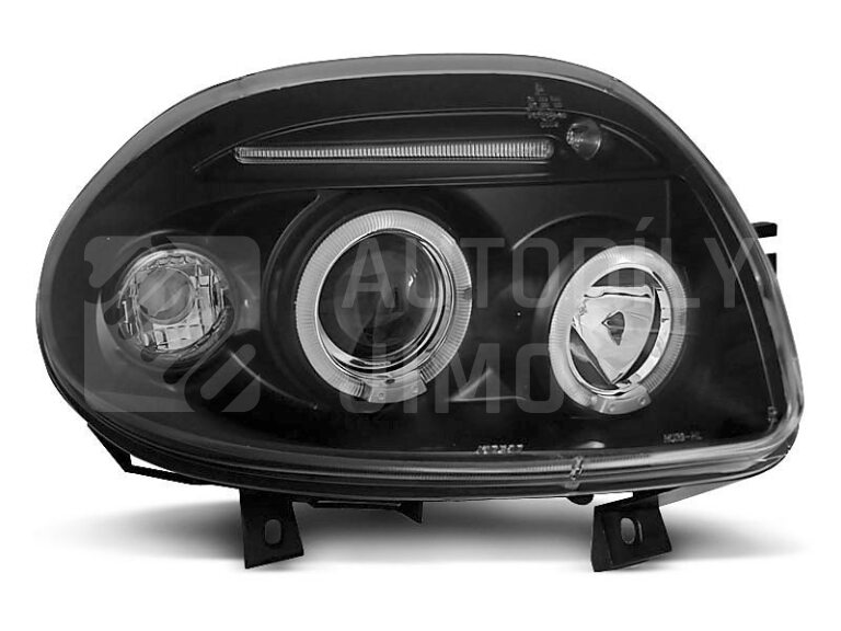 Přední světla, lampy Angel Eyes Renault Clio II 98-01 černé H1