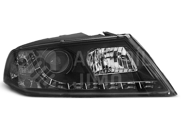 Přední světla, lampy xenonové Škoda Octavia II 04-09 Day light černé
