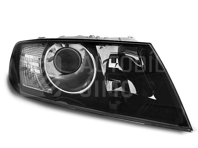Přední světla, lampy Škoda Octavia II 04-09 černé H7