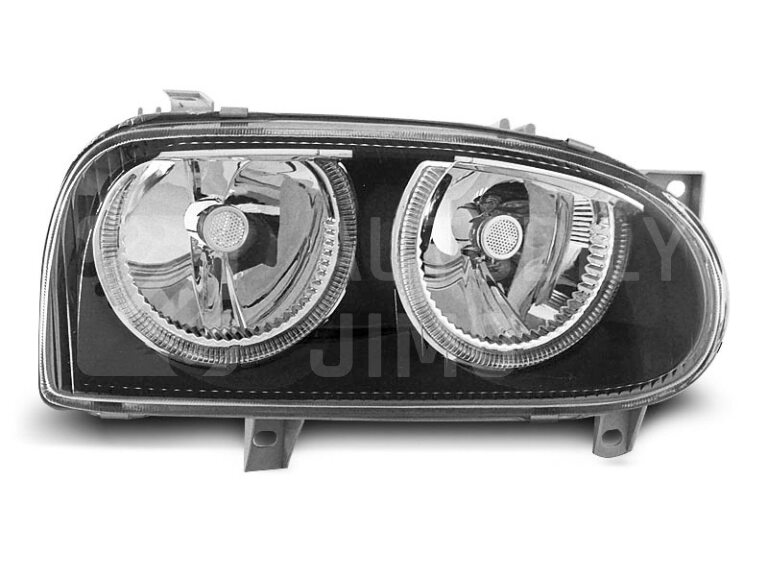 Přední světla, lampy Angel Eyes VW Golf III 91-97 černá H7