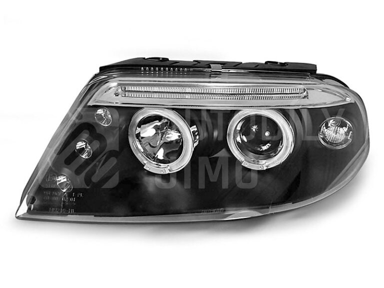 Přední světla, lampy Angel Eyes VW Passat B5.5 3BG 00-05 černá H1