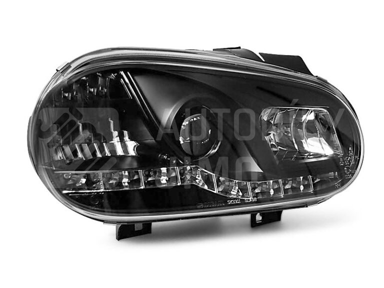 Přední světla, lampy VW Golf IV 97-04 Daylight černé