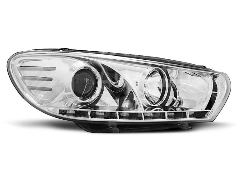 Přední světla, lampy VW Scirocco 08- Day light chromové H7/H1